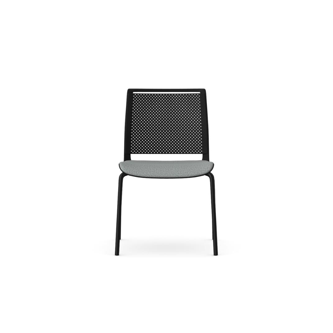 ADL12 Ad-Lib Chair With Upholstered Seat and Plastic Back, Without Arms