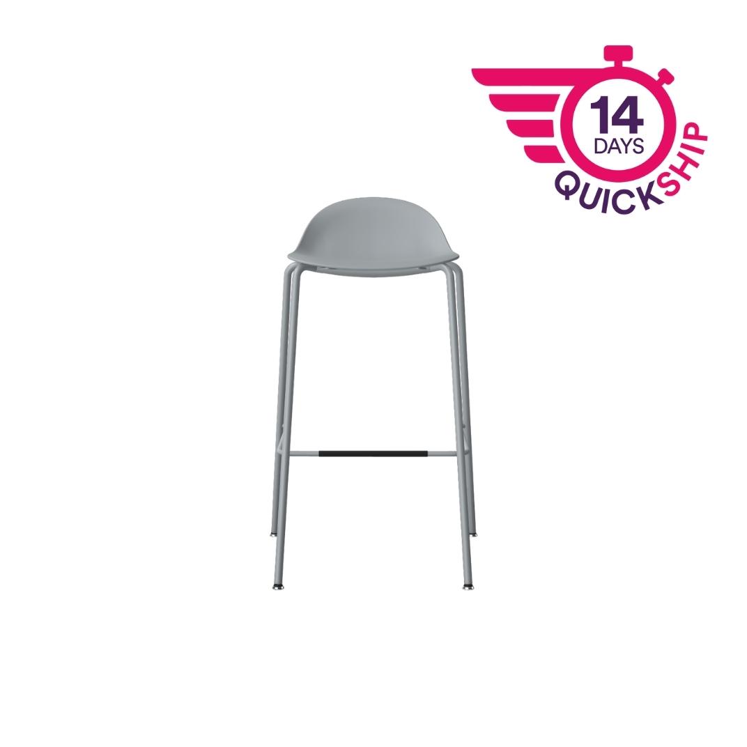KIN502 - Kin Low Back Stool, 4 Leg Frame