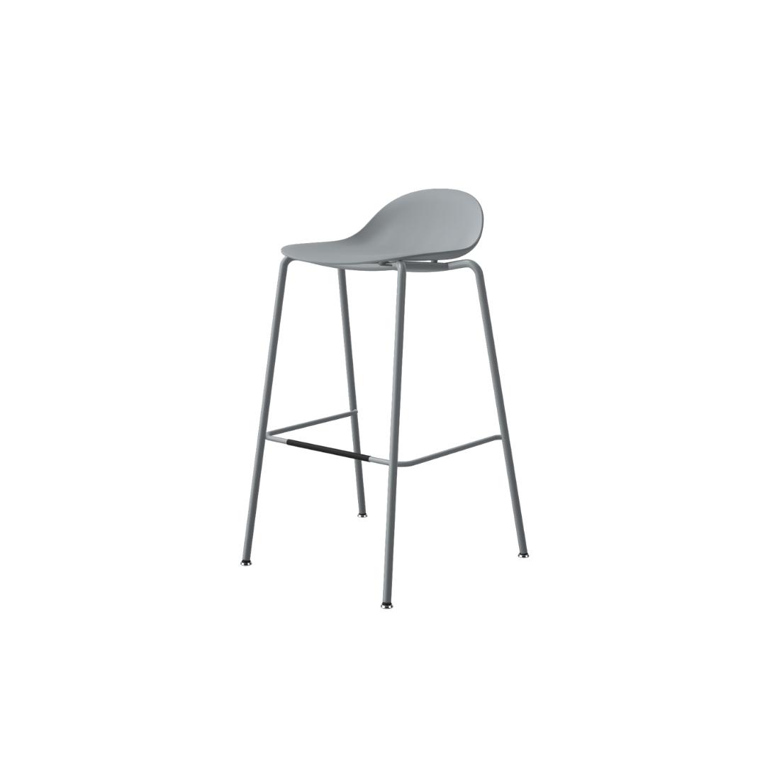 KIN502 - Kin Low Back Stool, 4 Leg Frame