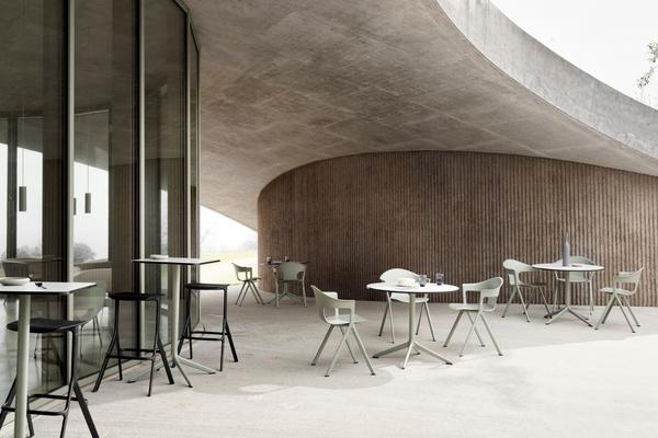 Axyl Side Chair on 4 Leg Frame