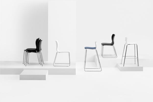 Casper Side Chair with Skid Base
