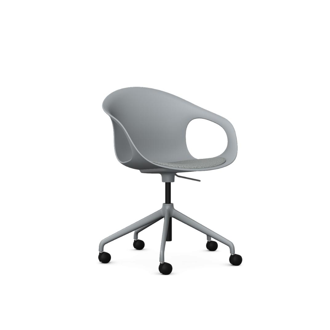 Kin Arm Chair, 5 Star Swivel Base with Upholstered Seat Pad