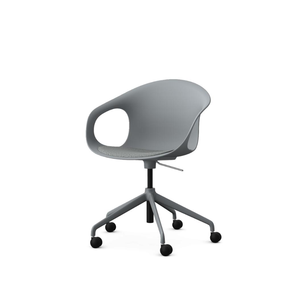 Kin Arm Chair, 5 Star Swivel Base with Upholstered Seat Pad
