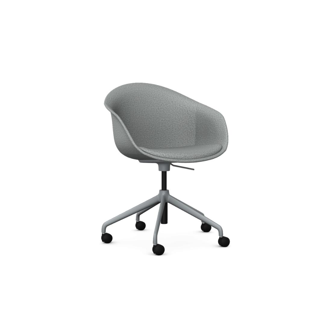 Kin Tub Chair, 5 Star Swivel Base with Fully Upholstered Shell