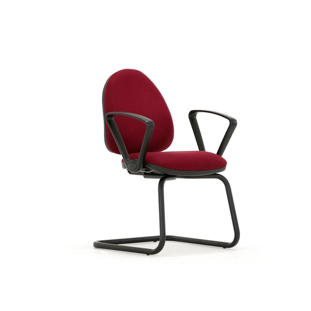 M20VA Mercury Visitor Chair, Fixed arms, Medium back