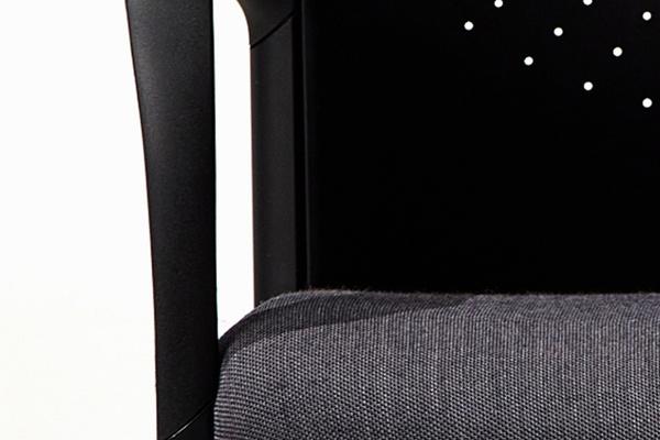 T105 Trillipse Cantilever With Upholstered Seat and Plastic Back, Stacking, Without Arms