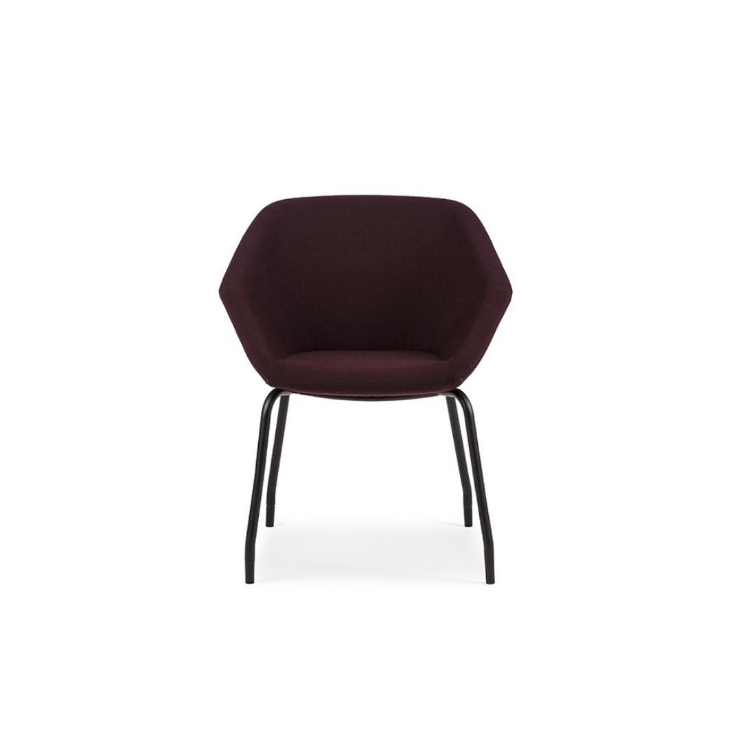 Clara Side Chair on a 4 Leg Frame