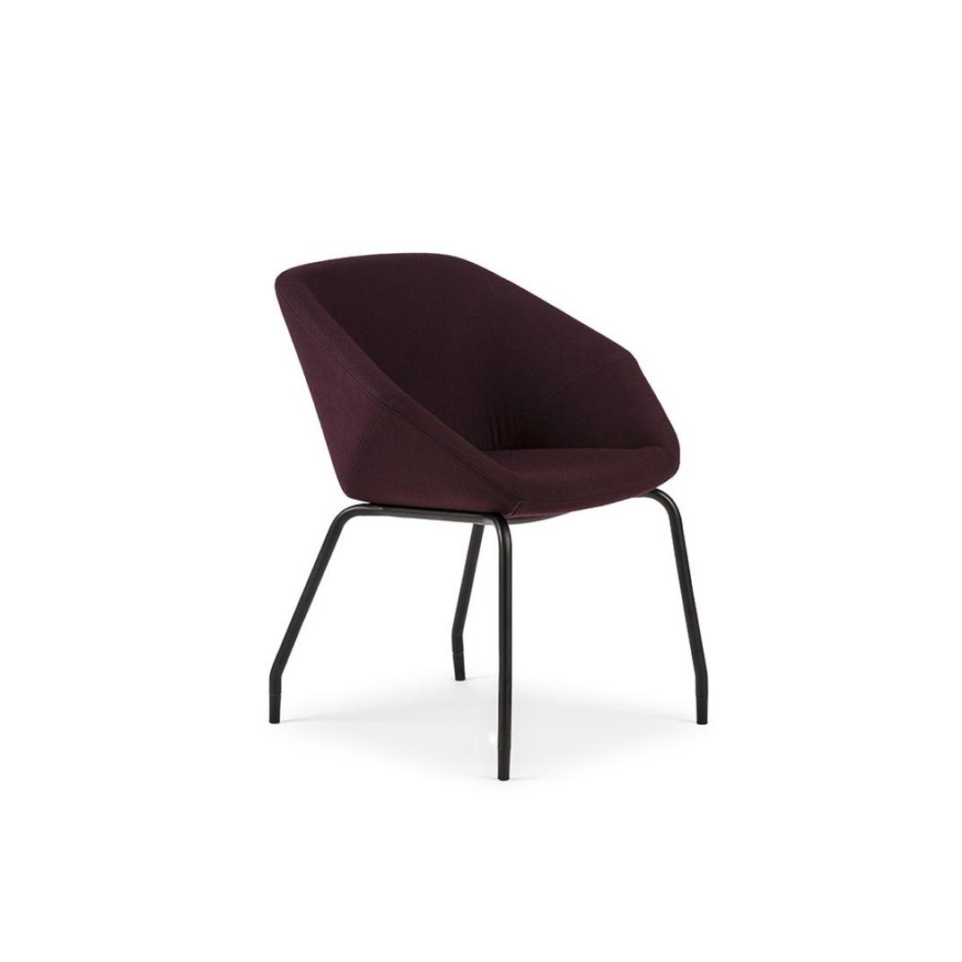 Clara Side Chair on a 4 Leg Frame