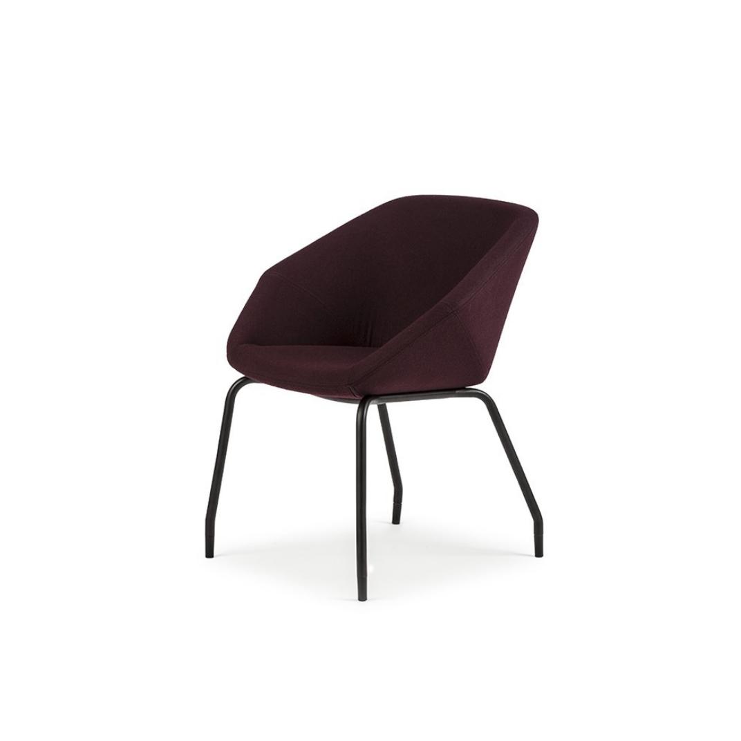 Clara Side Chair on a 4 Leg Frame