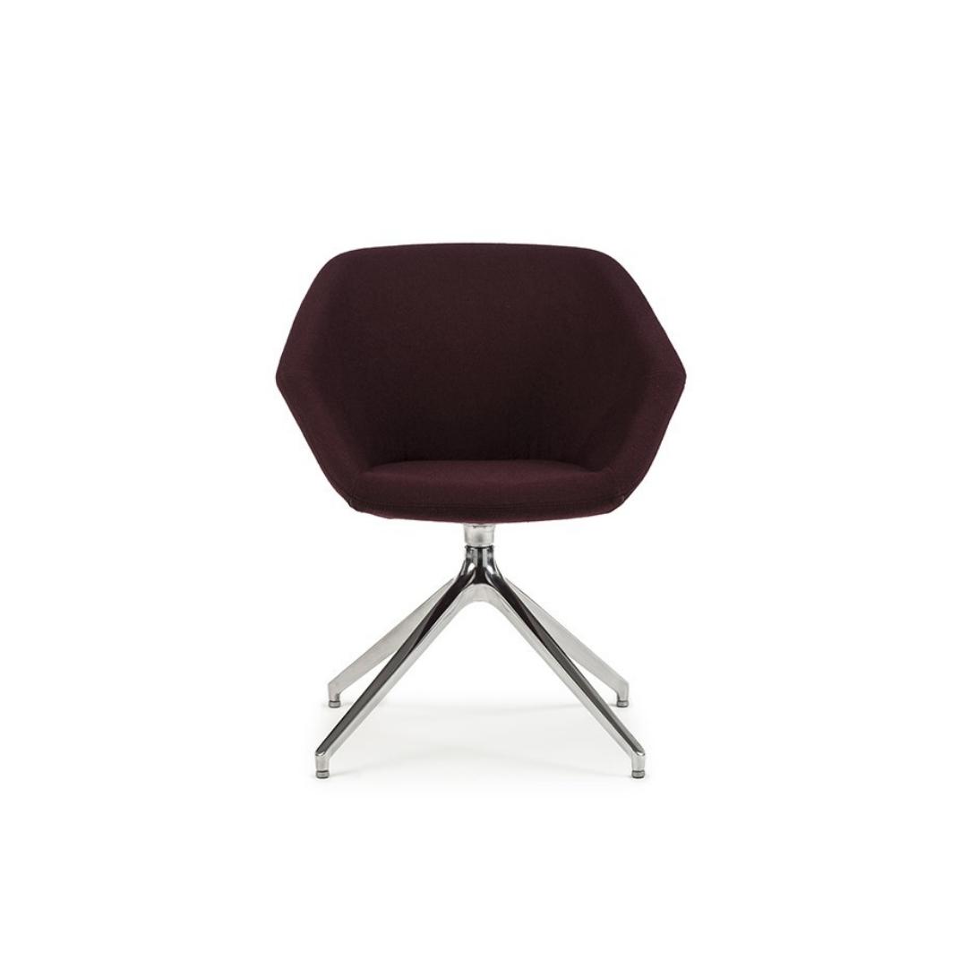 Clara Side Chair on a Pyramid Base