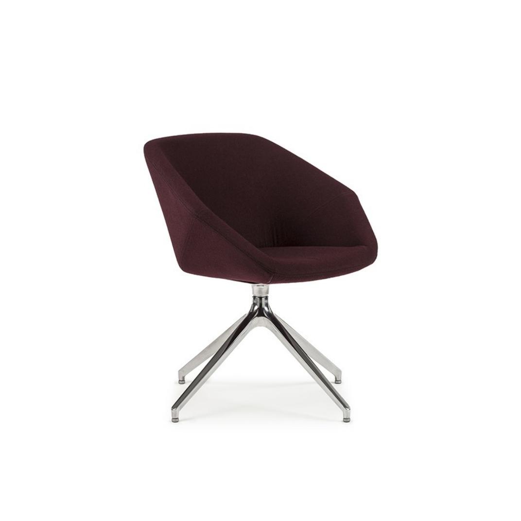 Clara Side Chair on a Pyramid Base