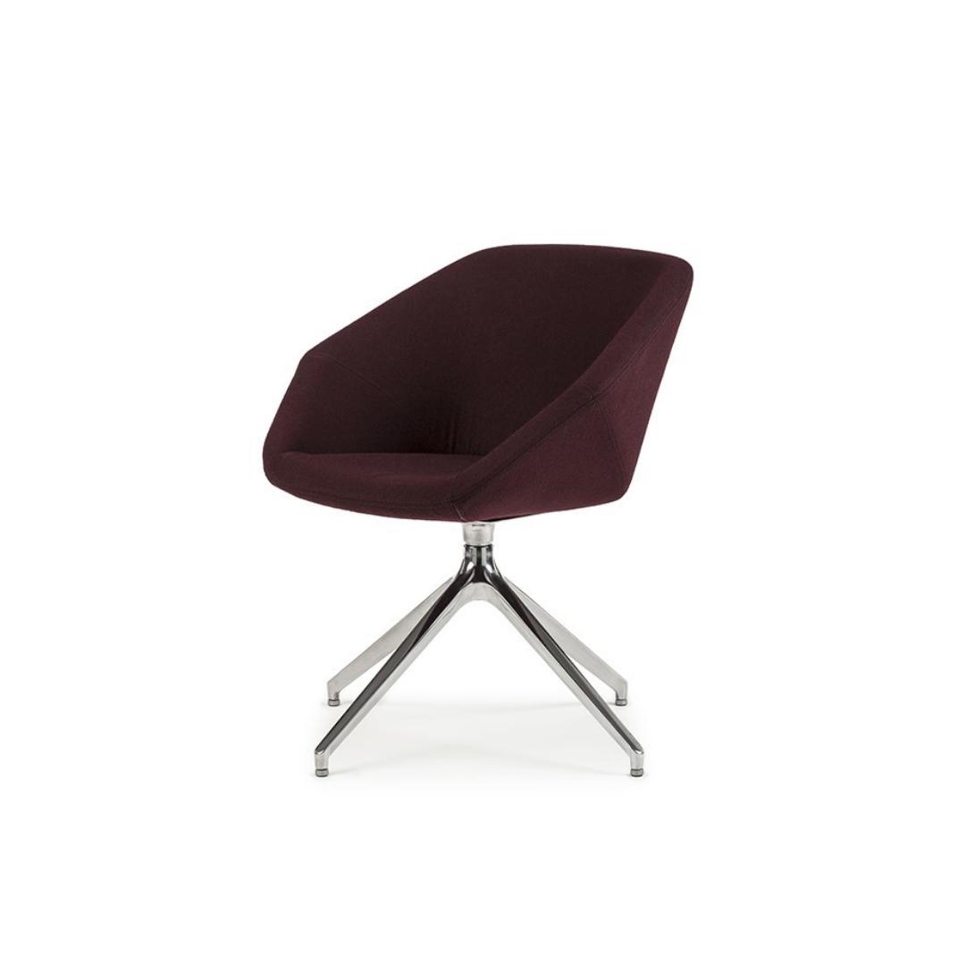 Clara Side Chair on a Pyramid Base