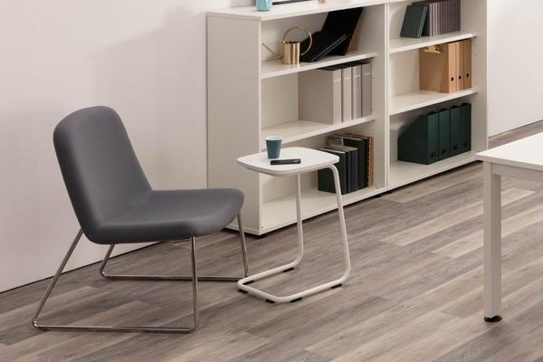 Clara Side Chair on a 4 Leg Frame With Castors