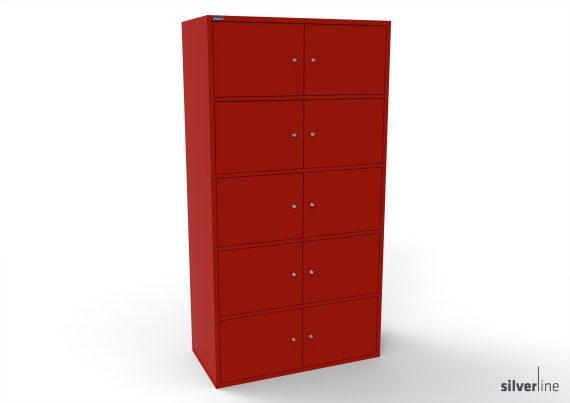 M:Line Ten Personal Lockers with digital kitlock