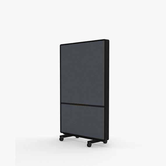 AW2012FFM Adapt Wall Media with Fabric Upper Panels and Fabric Lower Panels