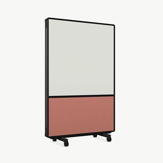 AW2012FMD Adapt Wall with Magnetic Drywipe Upper Panels and Fabric Lower Panels
