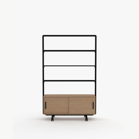 AW2012CHSL Adapt Wall 3 Shelf Unit and 4 Drawer Storage Unit