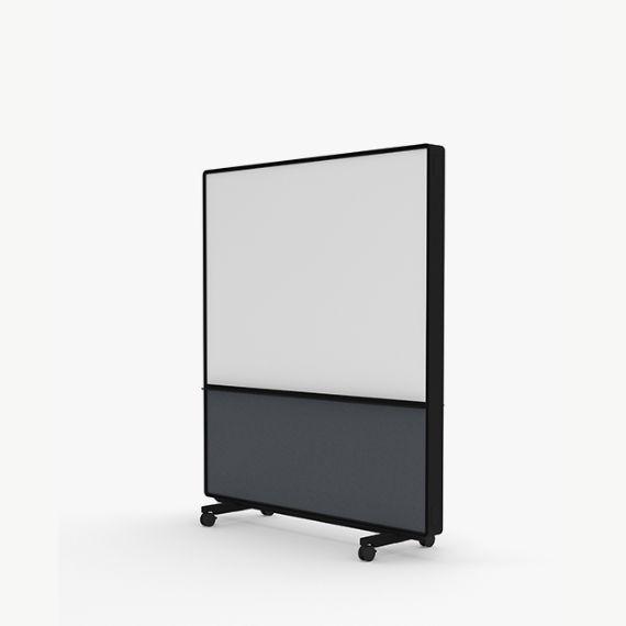 AW2016FMD Adapt Wall with Magnetic Drywipe Upper Panels and Fabric Lower Panels