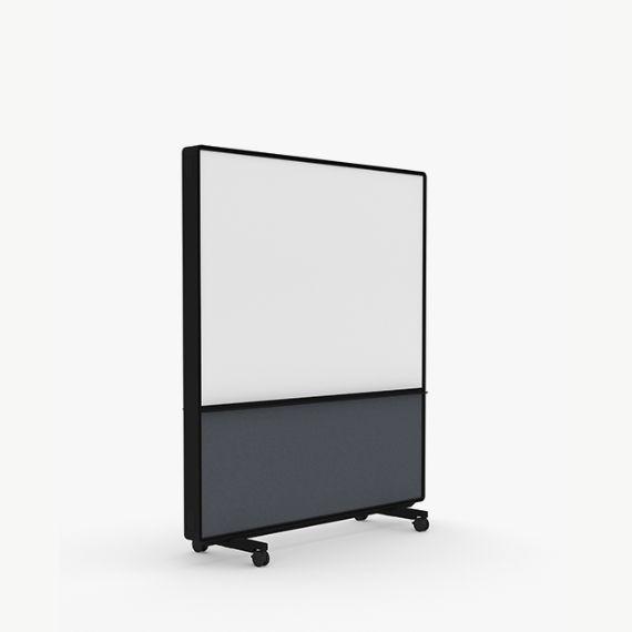 AW2016FMD Adapt Wall with Magnetic Drywipe Upper Panels and Fabric Lower Panels
