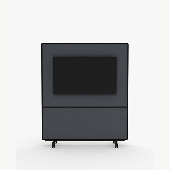 AW2016FFM Adapt Wall Media with Fabric Upper Panels and Fabric Lower Panels