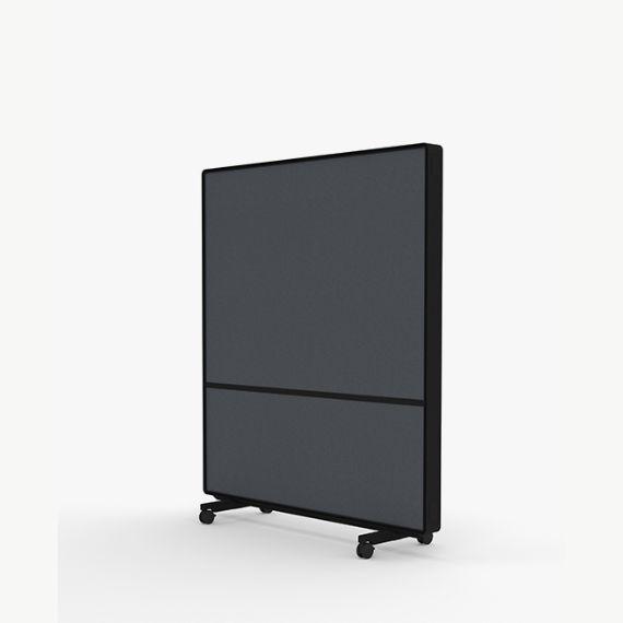 AW2016FFM Adapt Wall Media with Fabric Upper Panels and Fabric Lower Panels