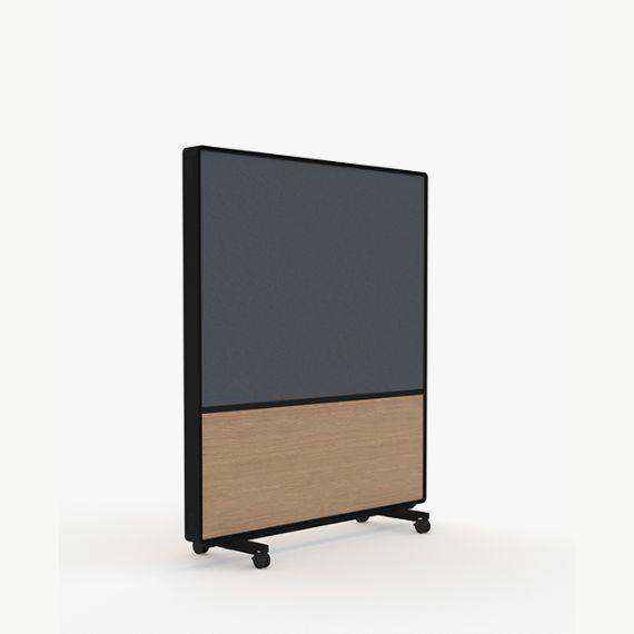 AW2012MFMD Adapt Wall with Fabric and Magnetic Drywipe Upper Panels and MFC Lower Panels
