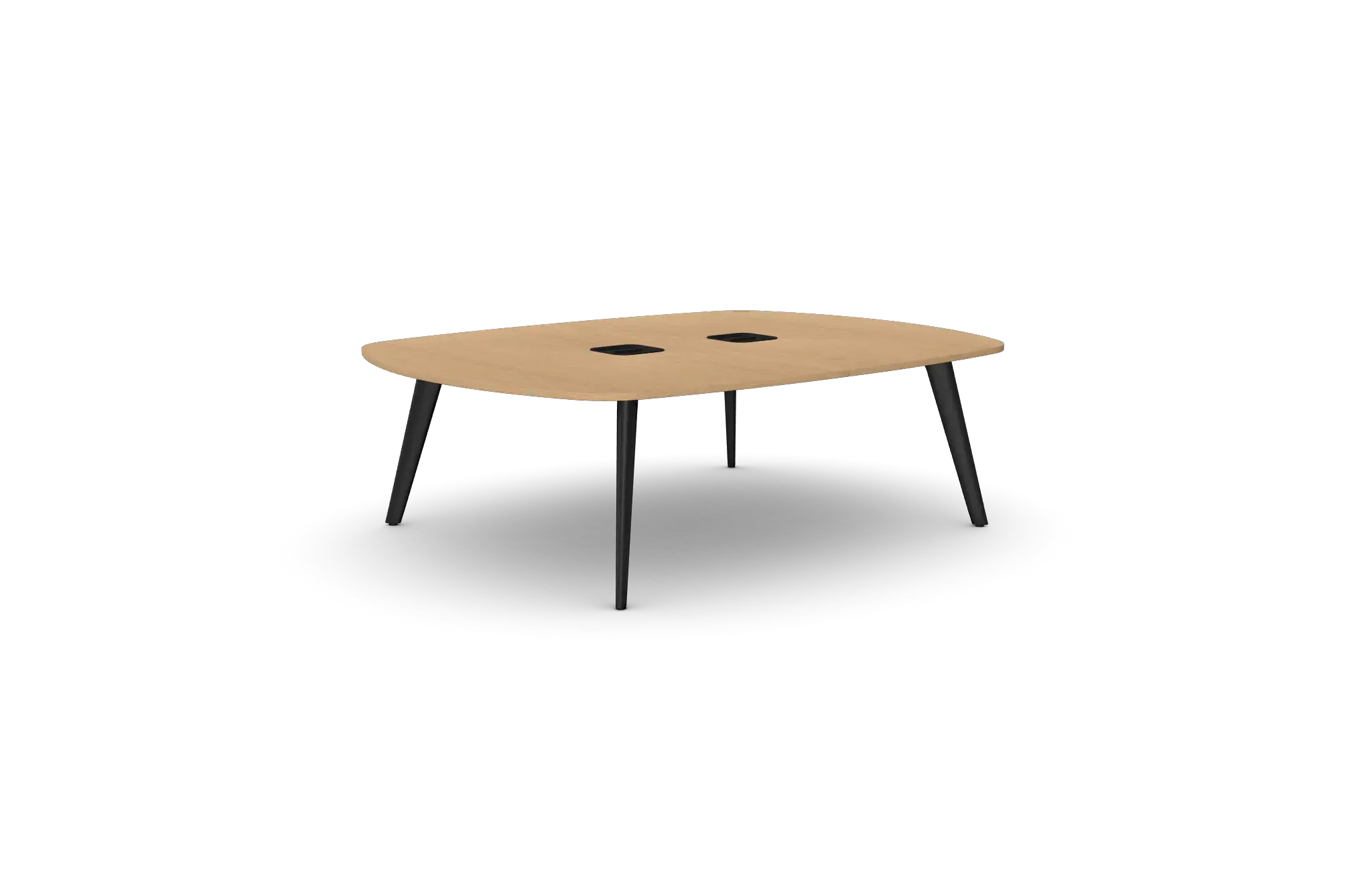 PLBMT2418-AB Pailo Boat Shaped Project Table With Cut Out for Power- 2400mm x 1850mm