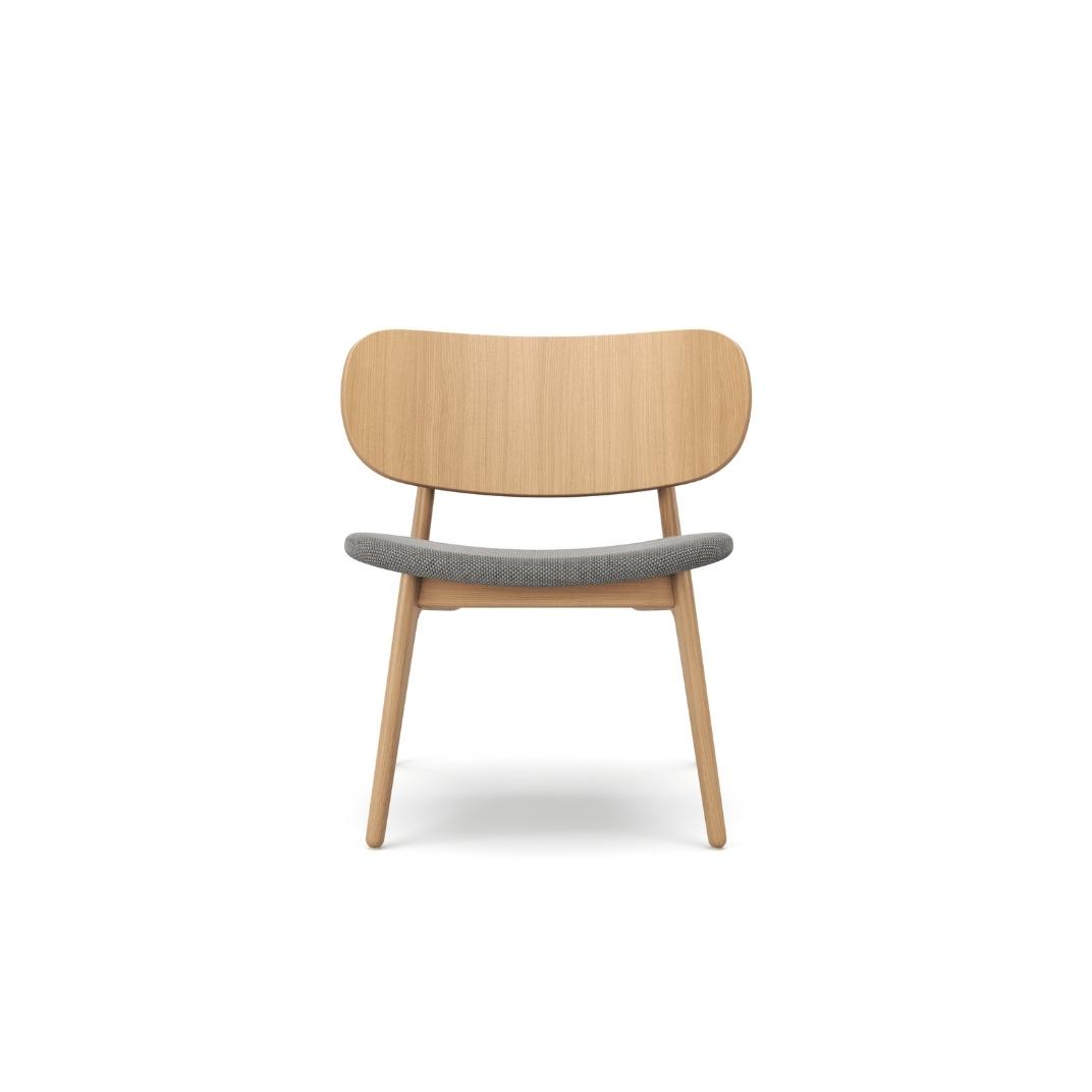 PLC Lounge Chair with Upholstered Seat Pad