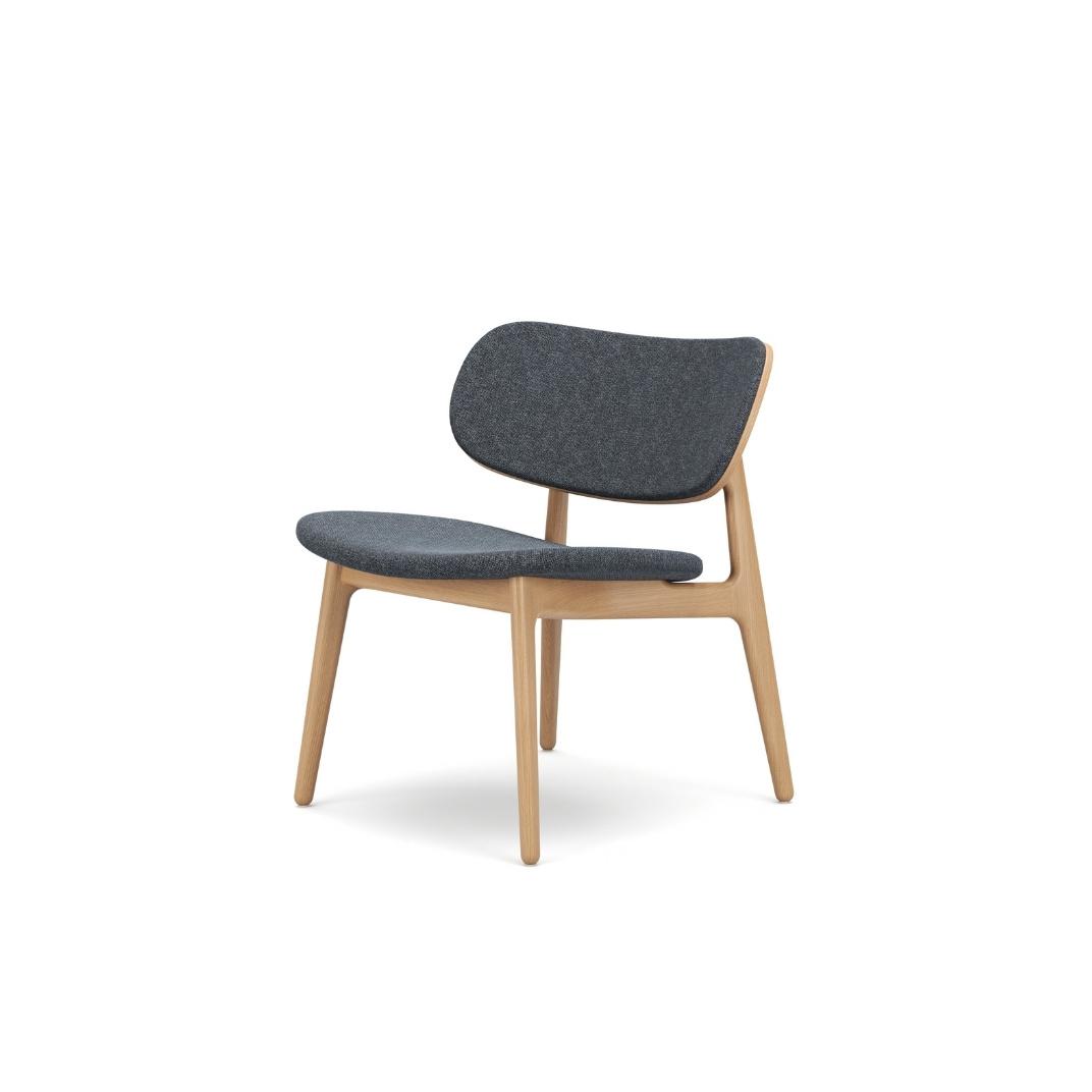 PLC Lounge Chair with Upholstered Shell