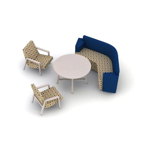 AD-87 S Away From The Desk - Square Seating Configuration 