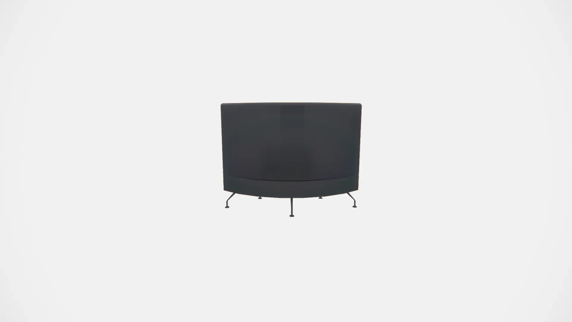 PR-27 HB - Perimeter High Back Curved Sofa Unit 90 Degree
