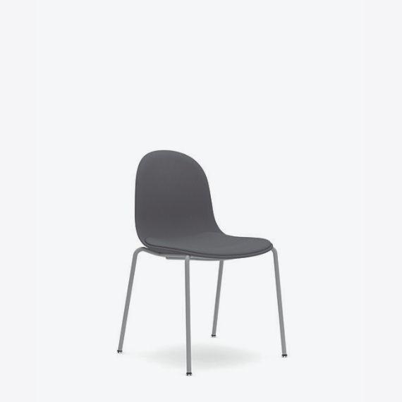 Kin Side Chair With 4 Leg Frame, Upholstered Shell