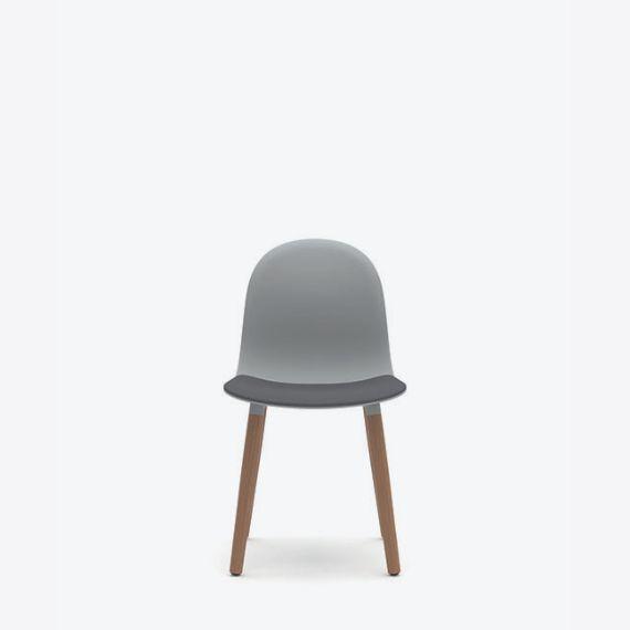 Kin Side Chair, Wood Legs with Upholstered Seat Pad