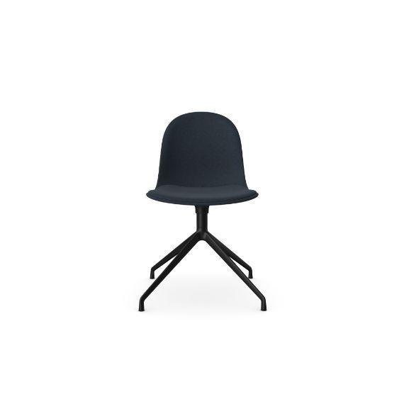 Kin Side Chair With 4 Star Swivel Base, Upholstered Shell