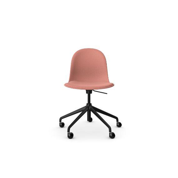 Kin Side Chair With 5 Star Swivel Base, Upholstered Shell