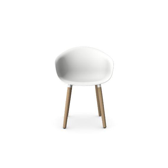 Kin Tub Chair With Wooden Legs