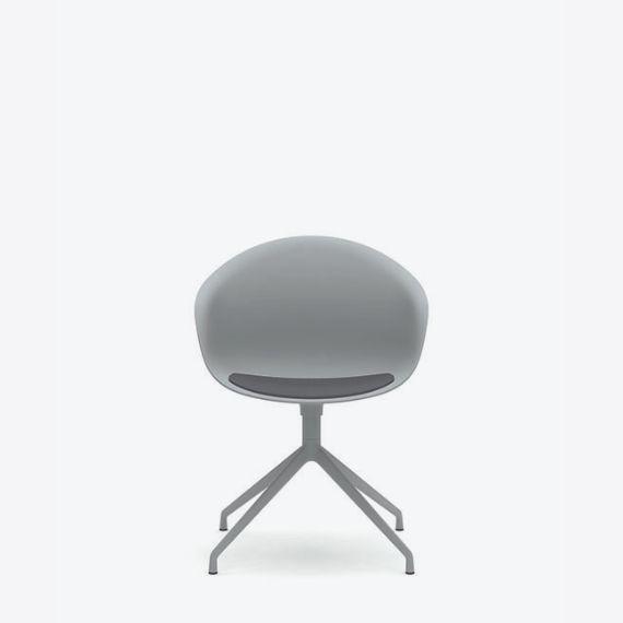 Kin Tub  Chair With 4 Star Swivel Base, Upholstered Seat Pad