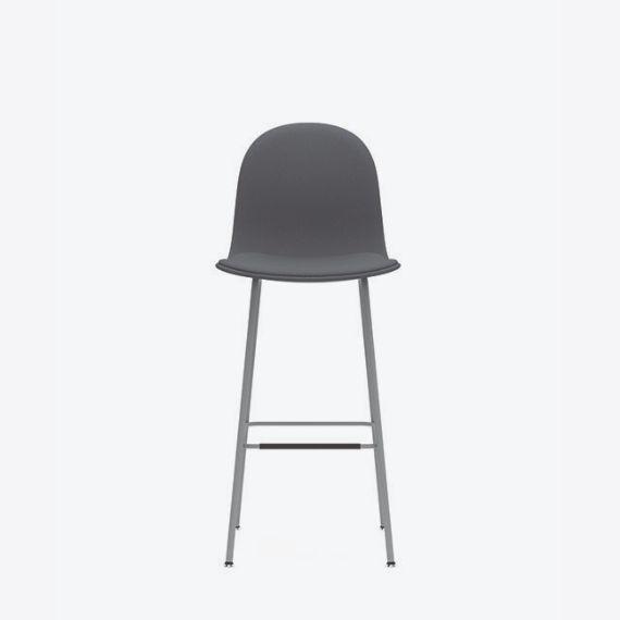 KIN602U3 Kin High Back Stool With 4 Leg Frame, Upholstered Shell