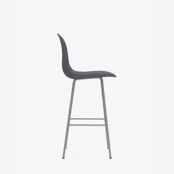 KIN602U3 Kin High Back Stool With 4 Leg Frame, Upholstered Shell