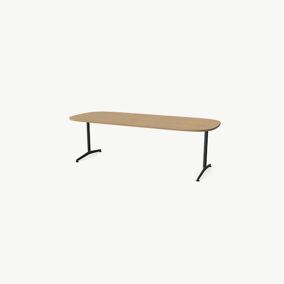 ALP2410SR Ad-Lib Soft Rectangular Meeting Table - 2400mm x 1000mm x 740mm