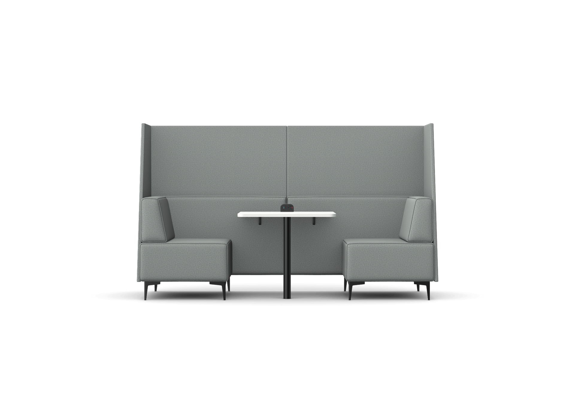 OB-SL-C7 Oban Two Seat High Back Open-Ended Booth with Table