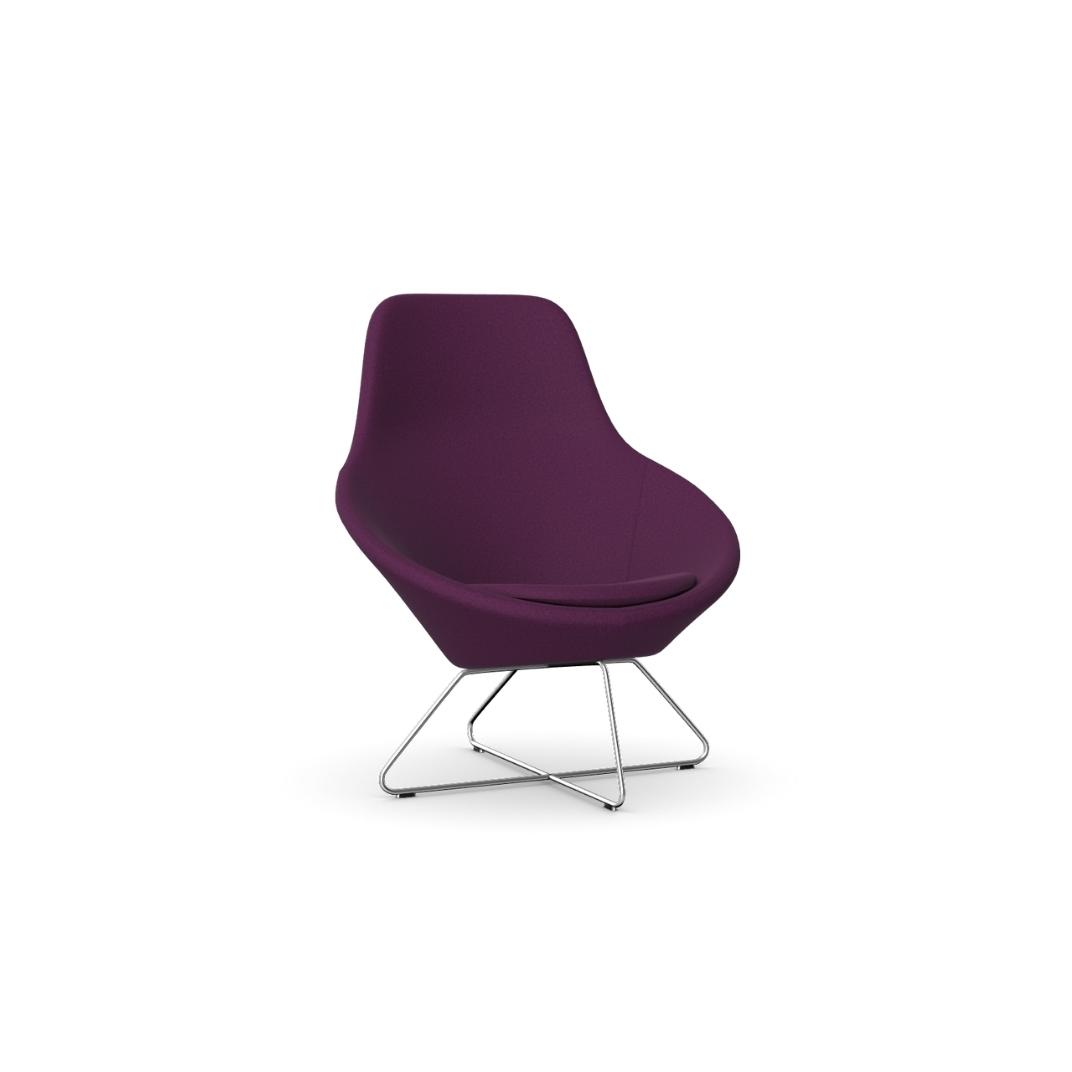 A632 Conic Lounge Chair With Integral Headrest