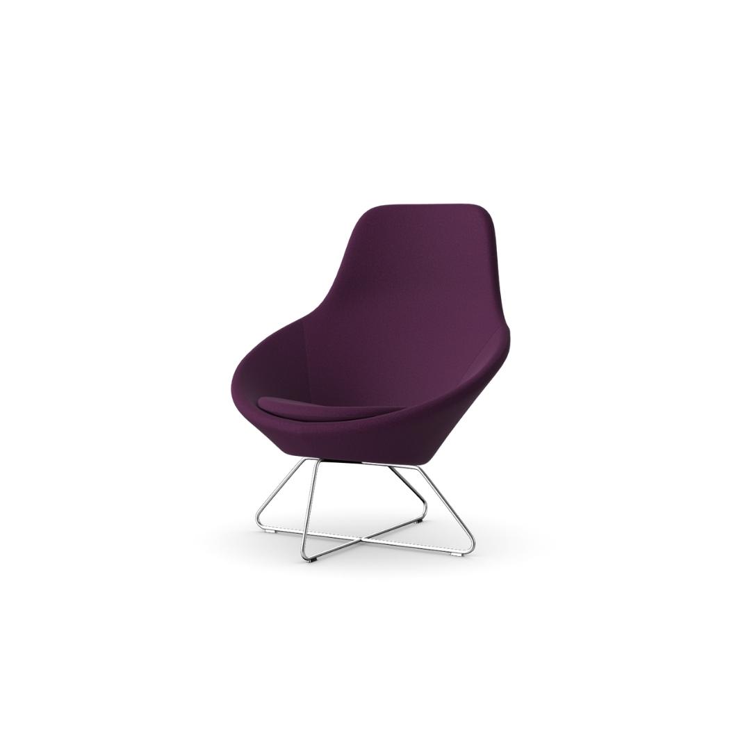 A632 Conic Lounge Chair With Integral Headrest