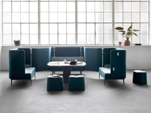 MTE-BCSR01 Single Seater Sofa with Rear and Right Hand Corner Screen