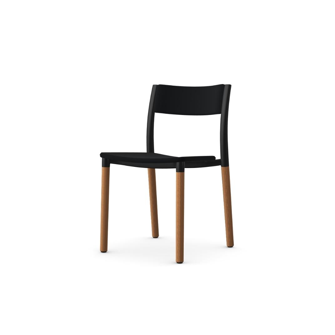 FLK100U3 Folk Side Chair With Upholstered Seat and Back