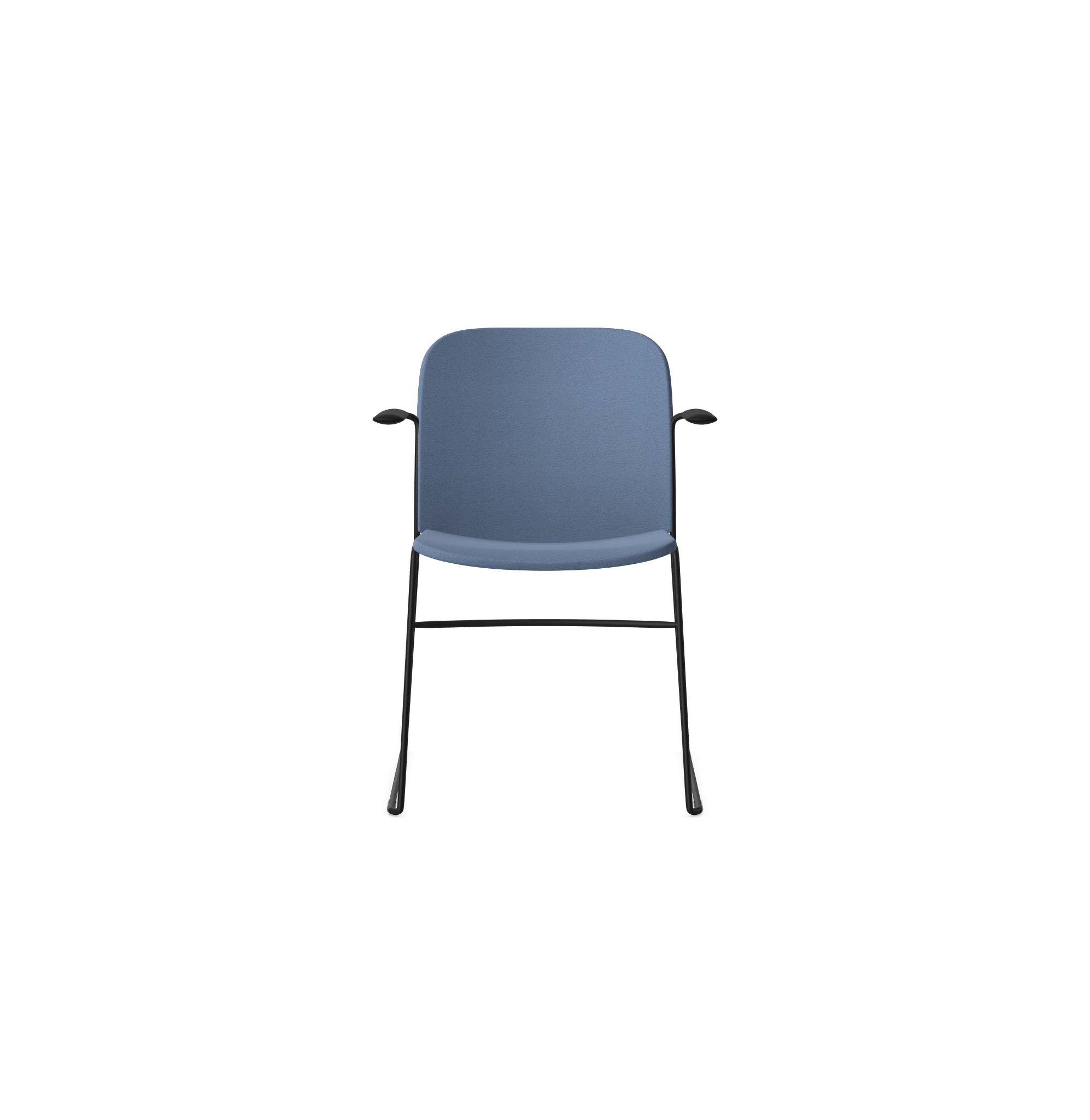 HSW415A Densiti Stacking Chair With Upholstered Seat With Arms