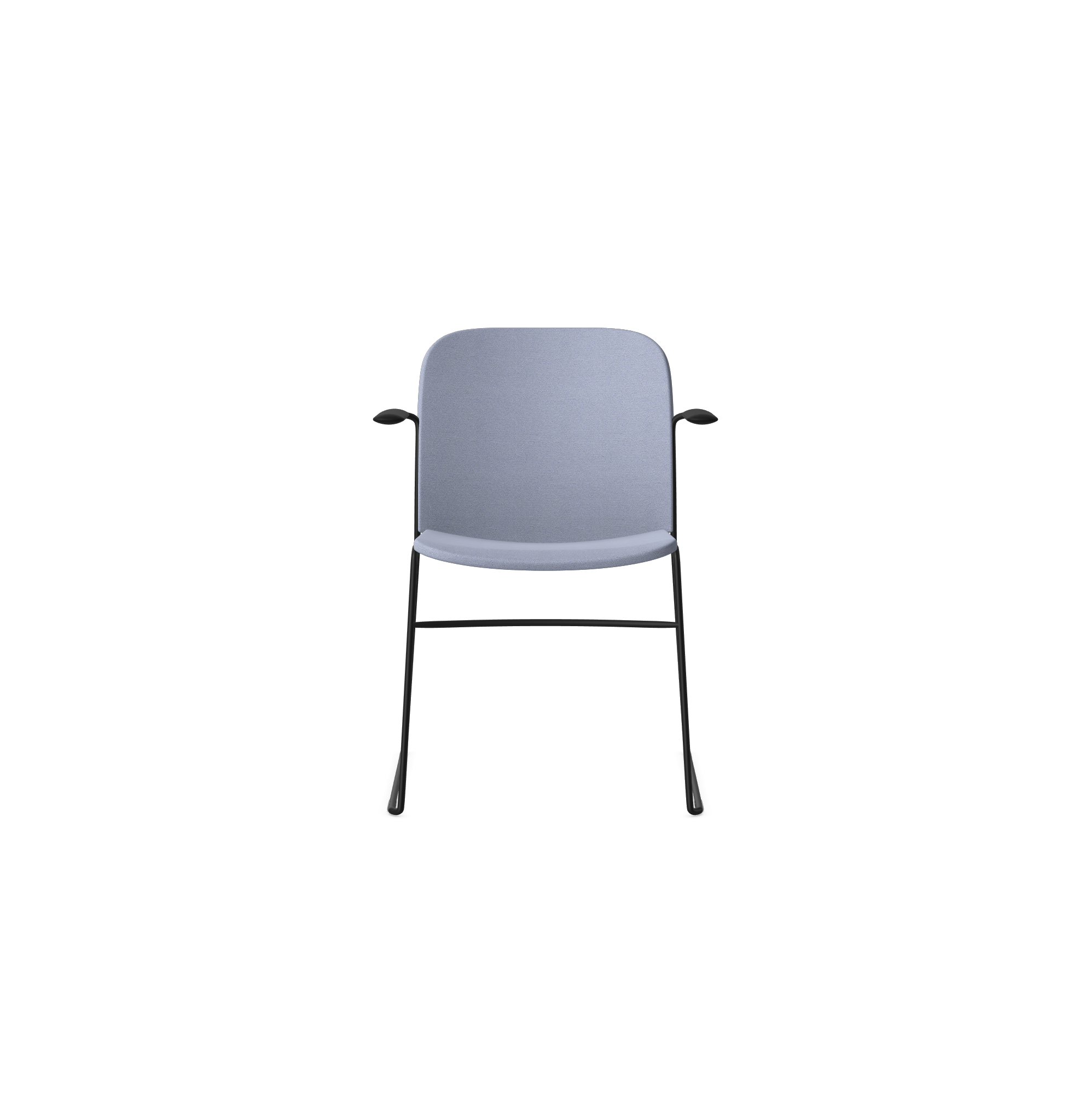 HSW415A Densiti Stacking Chair With Upholstered Seat With Arms