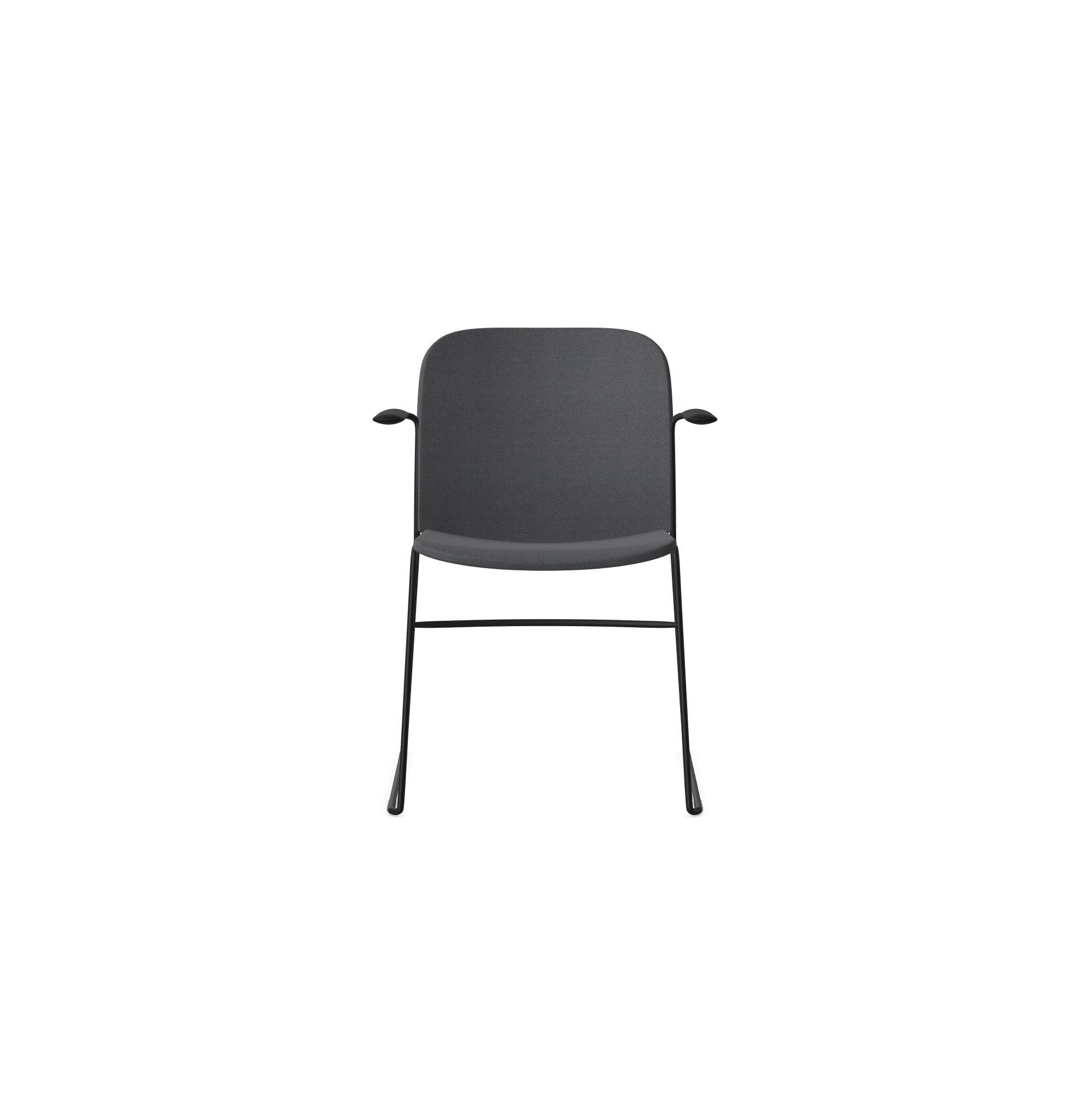 HSW415A Densiti Stacking Chair With Upholstered Seat With Arms