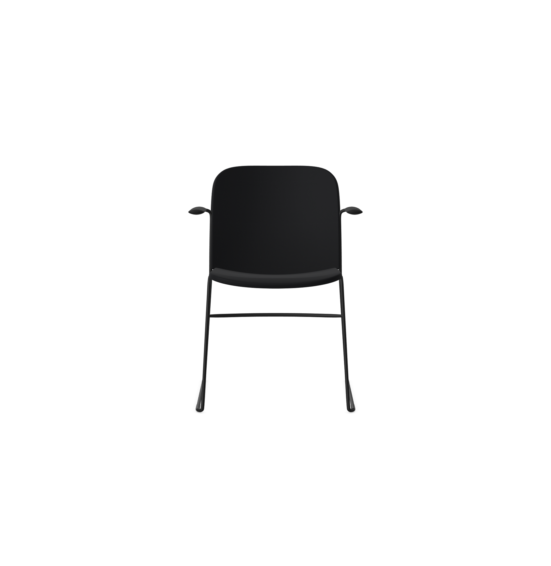 HSW415A Densiti Stacking Chair With Upholstered Seat With Arms