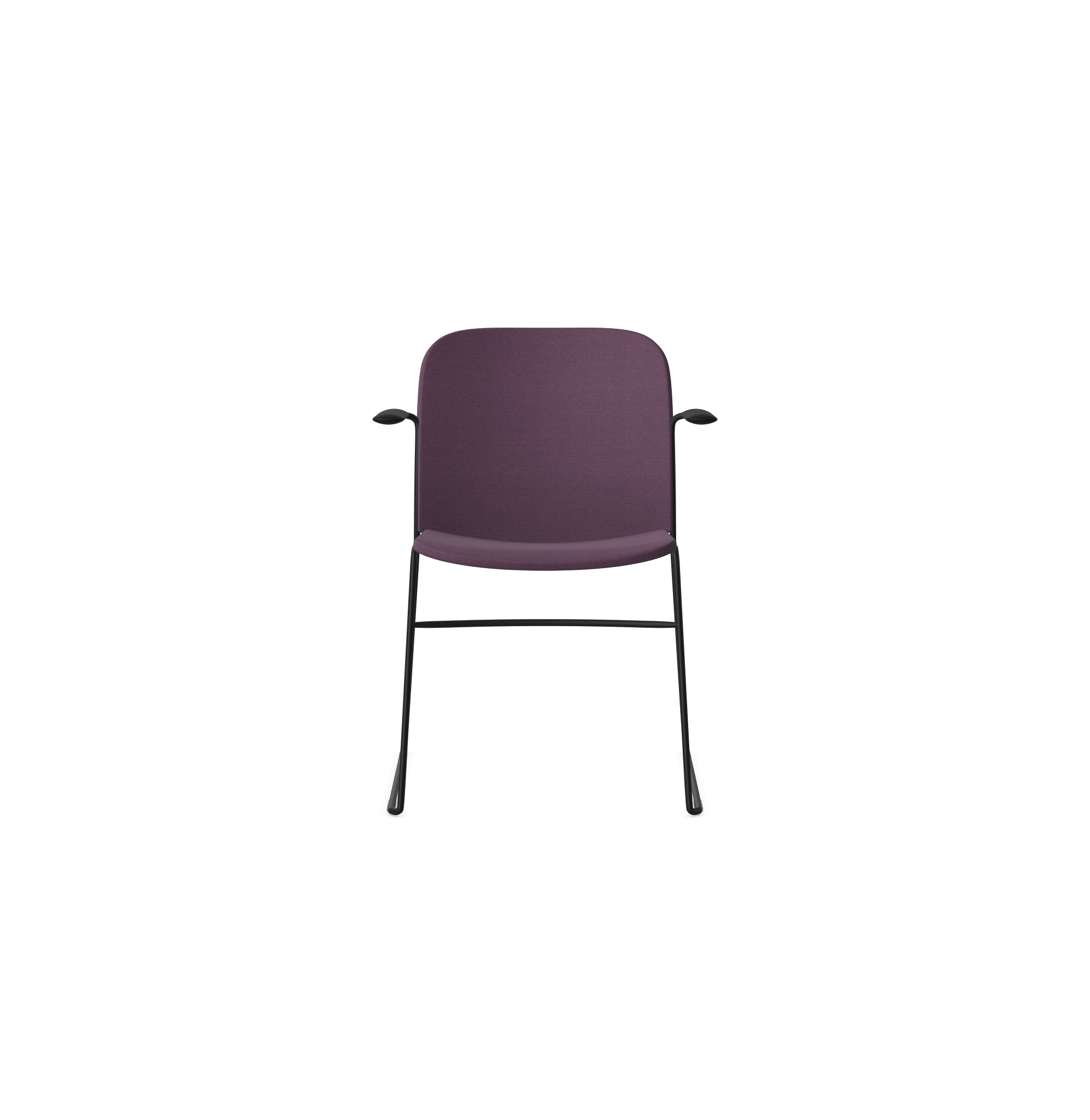 HSW415A Densiti Stacking Chair With Upholstered Seat With Arms